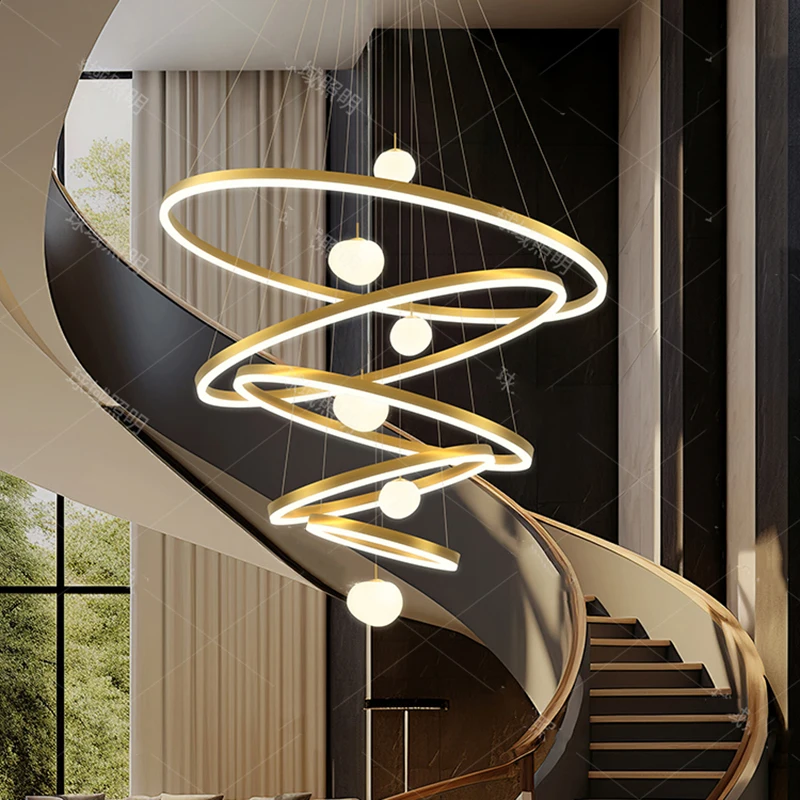 

Украшение гостиной Подвесные светильники Современные лампы для столовой для гостиной умные лампы Лестничная лампа