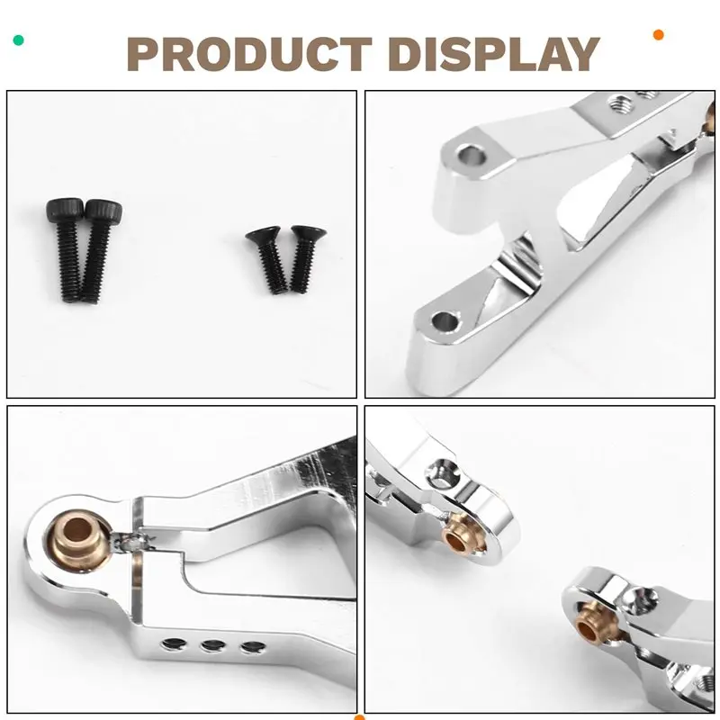 

ABXE-RC Car Upgrade Front Lower Swing Kit For MJX 1/14 14301 14302 14303 14304 RC Car Accessories Silver