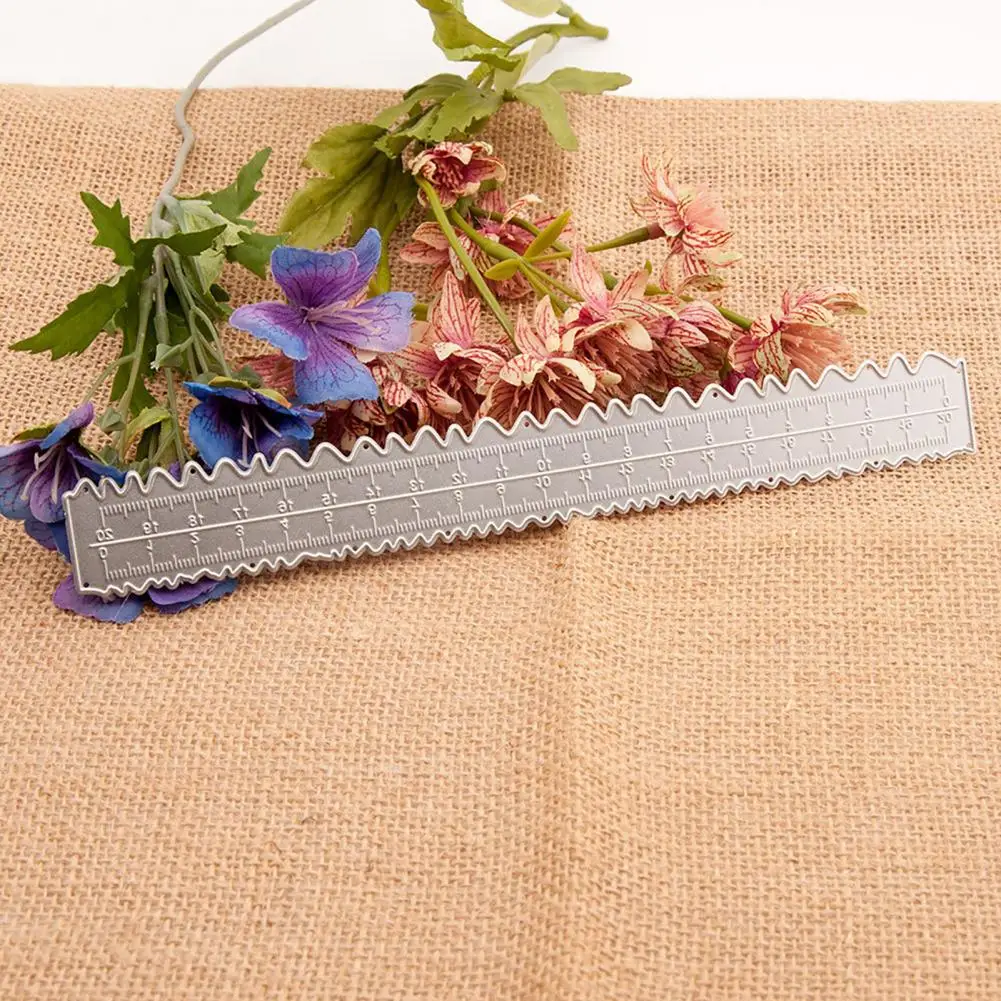 Irregular Edge Ruler Multifunctional Ruler Metal Paper Tearing Ruler Set for Diy Craft School Office Irregular for Scrapbooking
