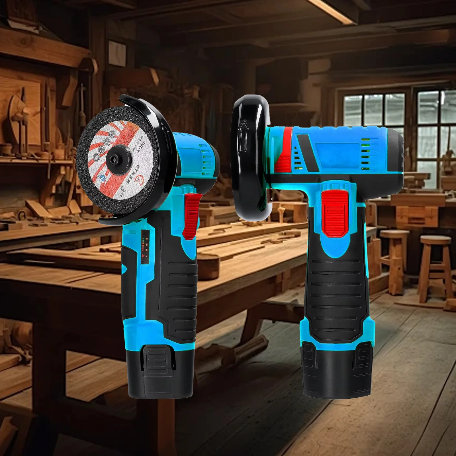 Brush motor mini Angle grinder Micro Filling Grinder for Diamond Cutting, 12V Wireless Power Tool