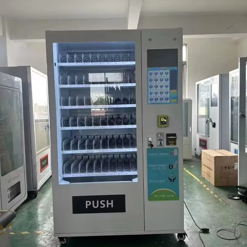 

Outdoor Coin Operated Events Self Service Automatic Touch Screen Distributeur Automatique Drink Snack Vending Machine
