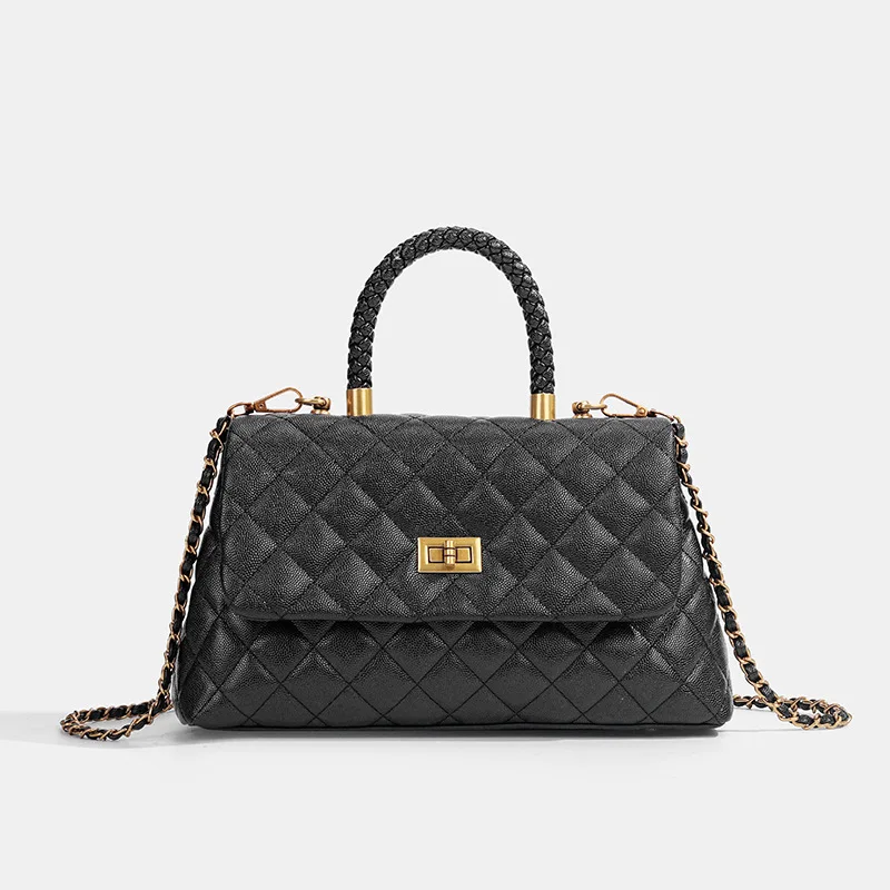 

Women's New High-end Versatile Diamond Grid Chain Shoulder Niche Design Carrying Crossbody Bag