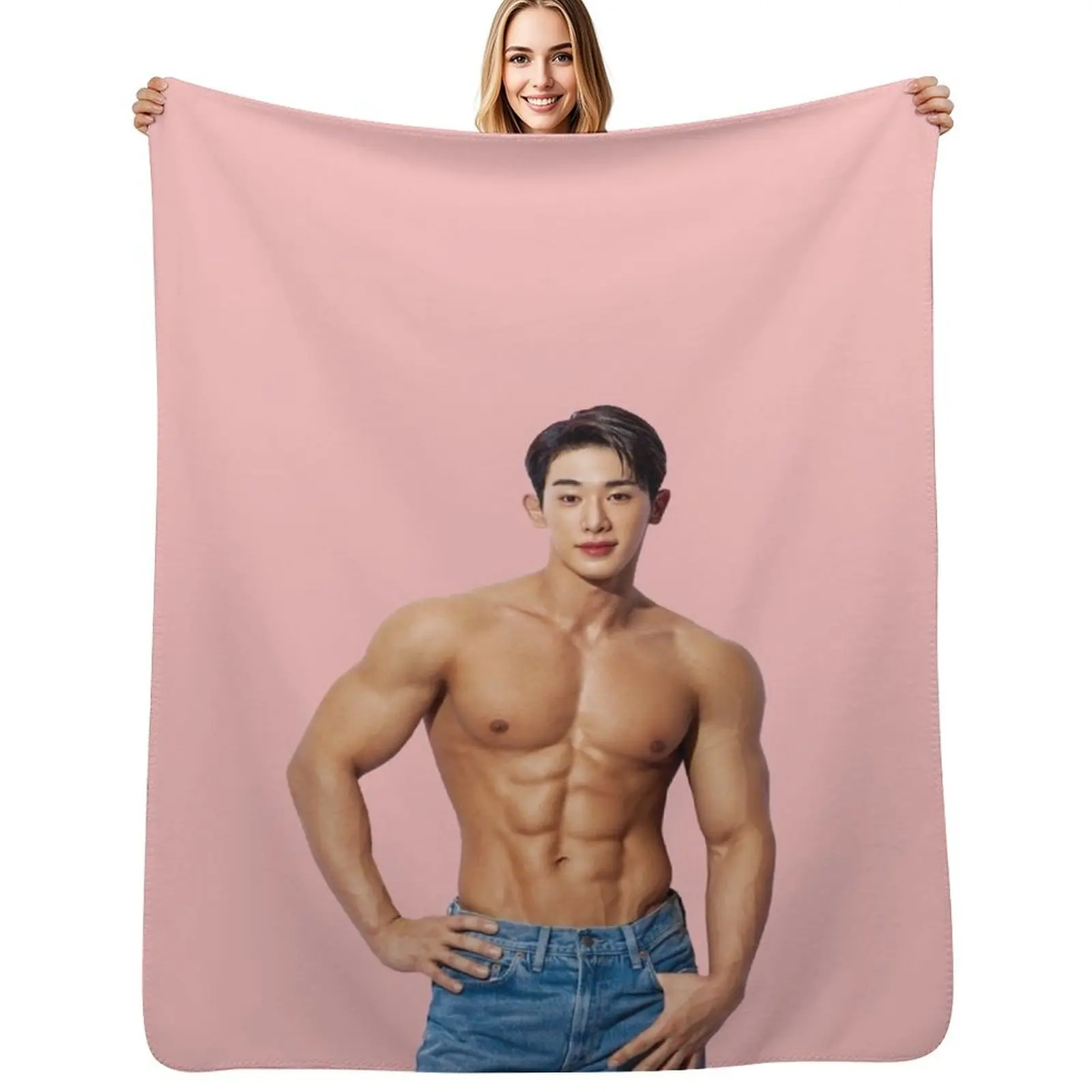 

Wonho Throw Blanket Soft Warm Blanket Gift for Grandparents