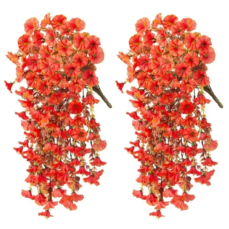 1/2 Stuks Kunstbloemen Wijnstok Morning Glory Bruiloft Thuis Kamer Tafel Festival Decor Halloween Outdoor Yard Garden Arch DIY Geschenken