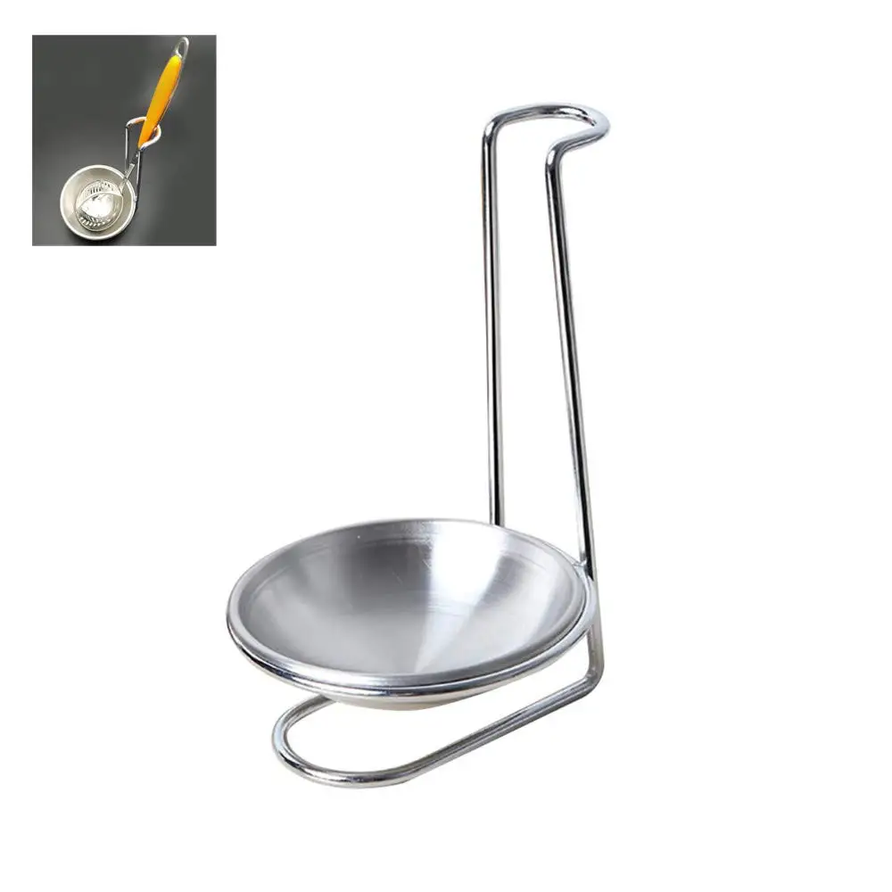 

Euro Standing Spoon Rest,Upright Utensil Holder, Spoon Rest Holder, with Removable Bottom for Countertop Cooking Utensil & Tong