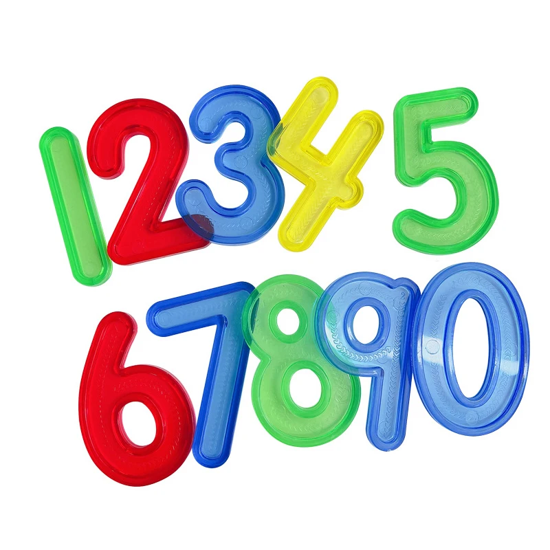 رسائل وأرقام مونتيسوري شفافة موارد التعلم الأبجدية للأطفال ألعاب تعليمية Juegos Didácticos Para Niños