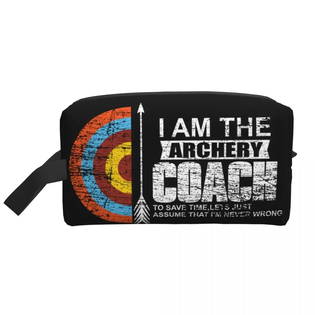 Custom Archery Loving Travel Cosmetic Bag Women Archer Makeup Toiletry Organizer Ladies Beauty Storage Dopp Kit