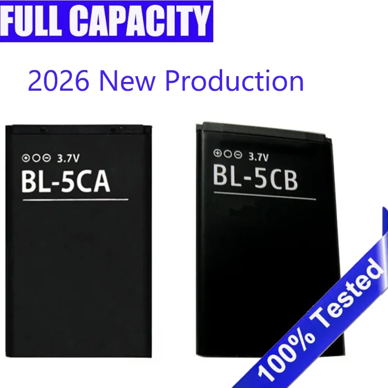 BL-5CA BL5CA BL-5CB BL-5C Battery For Nokia 1110 1111 1112 1200 2310 5130XM 7600 N70 E60 5030 C2-00 C2-01 X2-01 BL 5CA