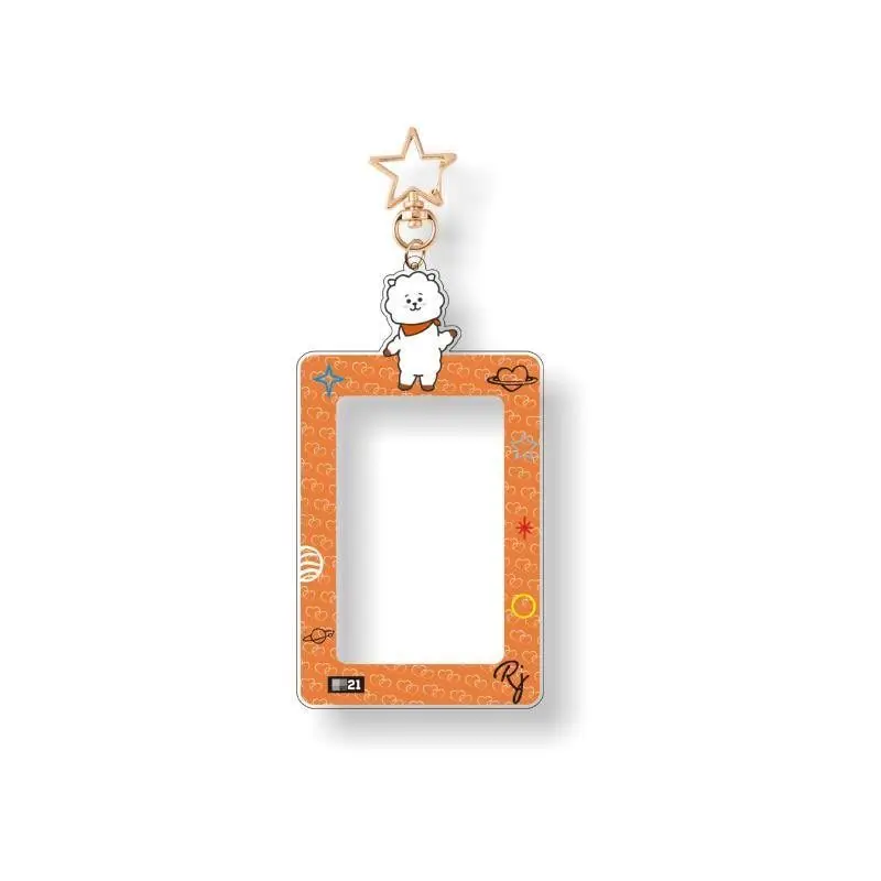 Kawaii BT21 Kaarthouder Sleutelhanger Kaartopslag Hanger ID Foto Opslag Kaart Tas CHIMMY COOKY KOYA TATA Anime Gift Speelgoed