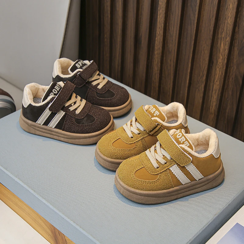 

2025 Winter New Children's Casual Sports Shoes for Girls and Boys Fashion Casual Shoes Comfortable and Warm Outdoor Shoes