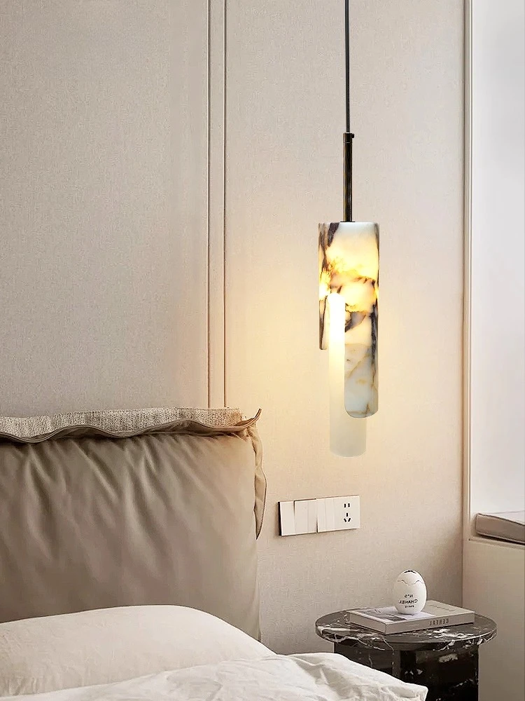 شريط إضاءة معلق للمطاعم الحديثة، مصباح معلق بجانب السرير من الرخام البلغاري لغرفة المعيشة وغرفة النوم الرئيسية