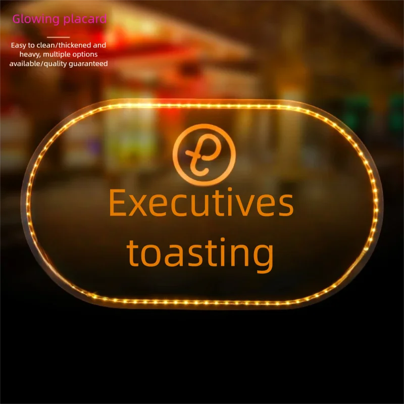 LED Neon Lights for Bars Nightclubs Digital Message Board Illuminated Reserved VIP Signs Decorative Lighting