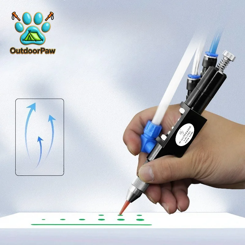 S221  High Precision Thimble Dispensing Valve Adjustable Single Liquid Return Valve Glue Pneumatic Dispensing Tool