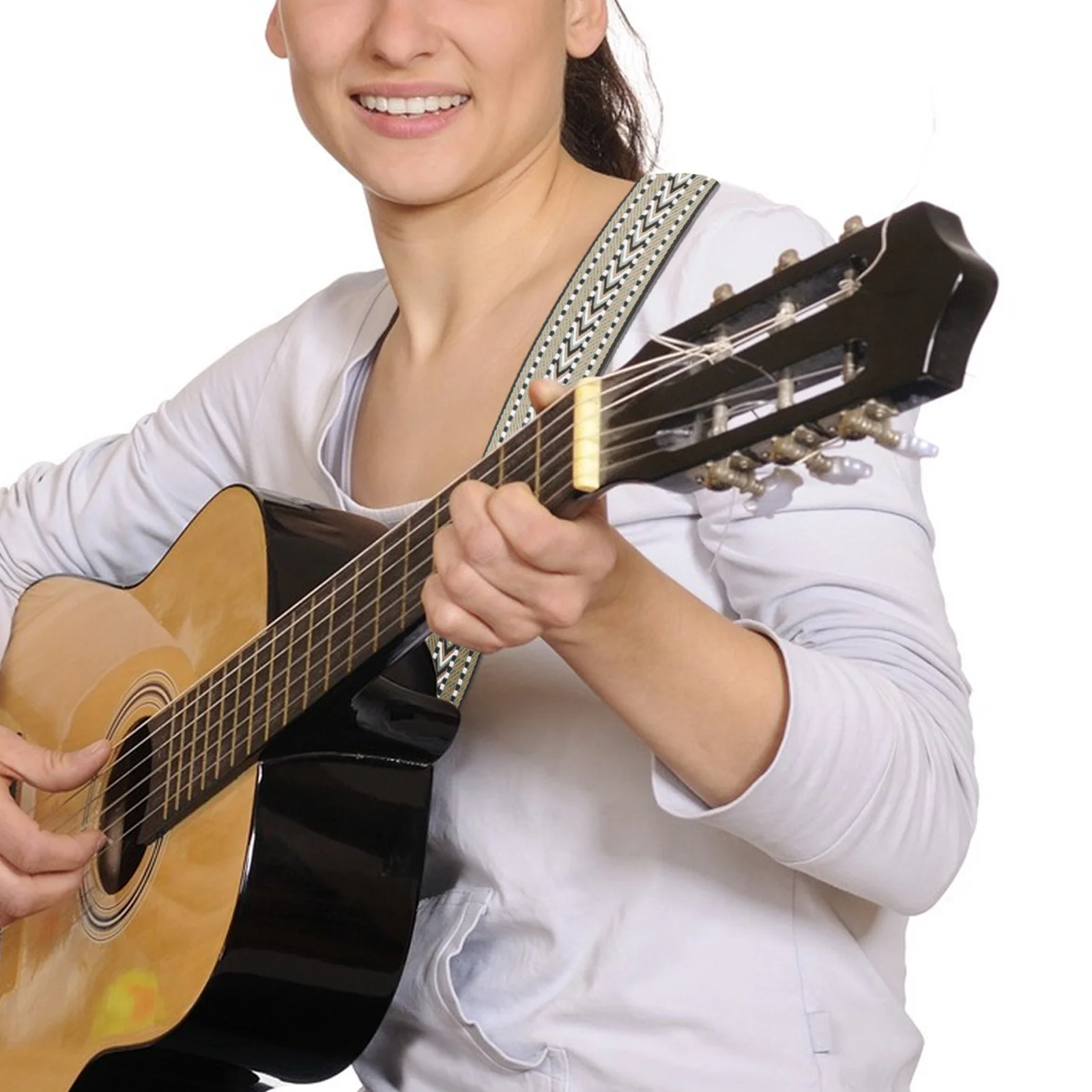 

Wide Straps Strap Guitar Shoulder Strap For Bass Durable Guitar Belt Decor Washable Design Instrument Accessory