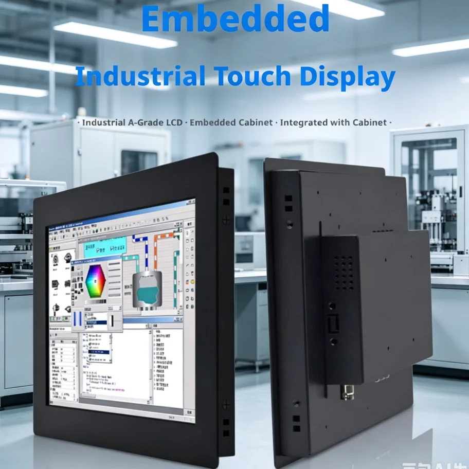 Robust Industrial LCD Screen: 7-23.6 inch, Multi-Interface (VGA/HDMI/DVI/USB), 3D Noise Reduction, Anti-EMI