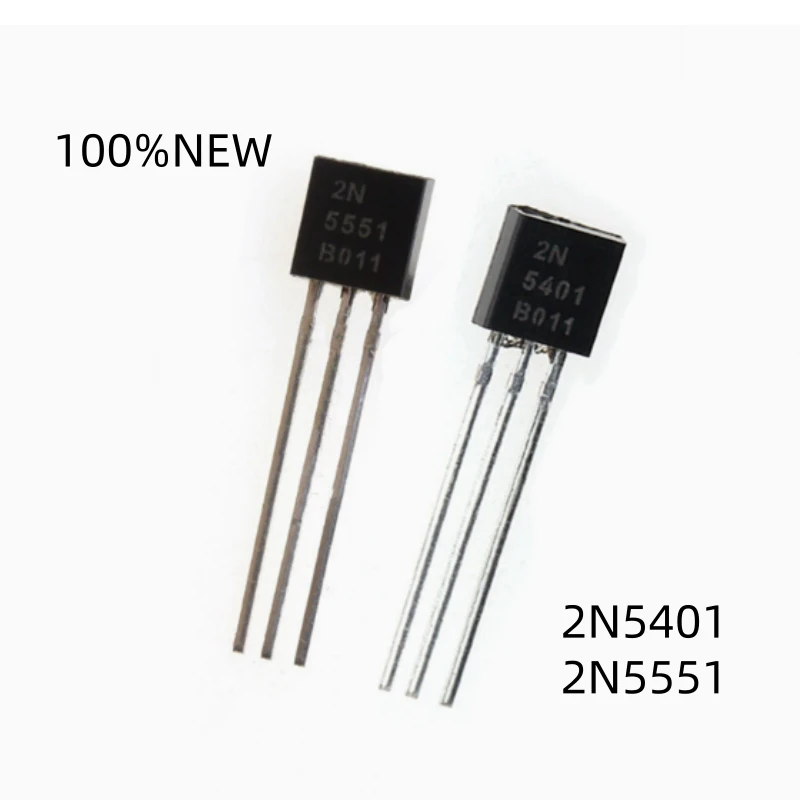 (50 Pieces) 100% New 2N5401 2N5551 Low-Power Transistors To-92