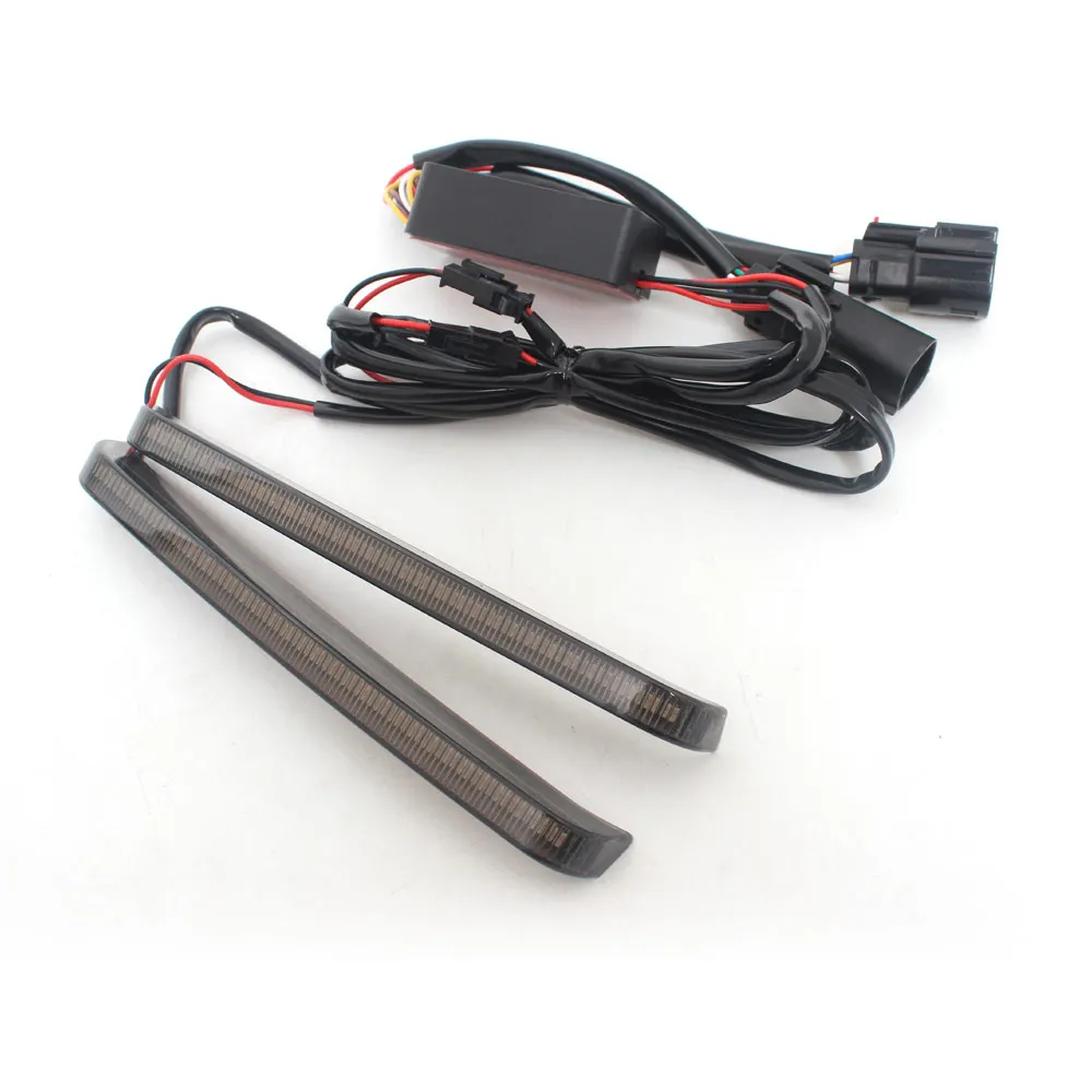 Motorfiets Zadeltas LED Vloeiende Licht Richtingaanwijzer Brake Running Lamp Voor Harley Touring Road King Electra Street Glide 2014- 23