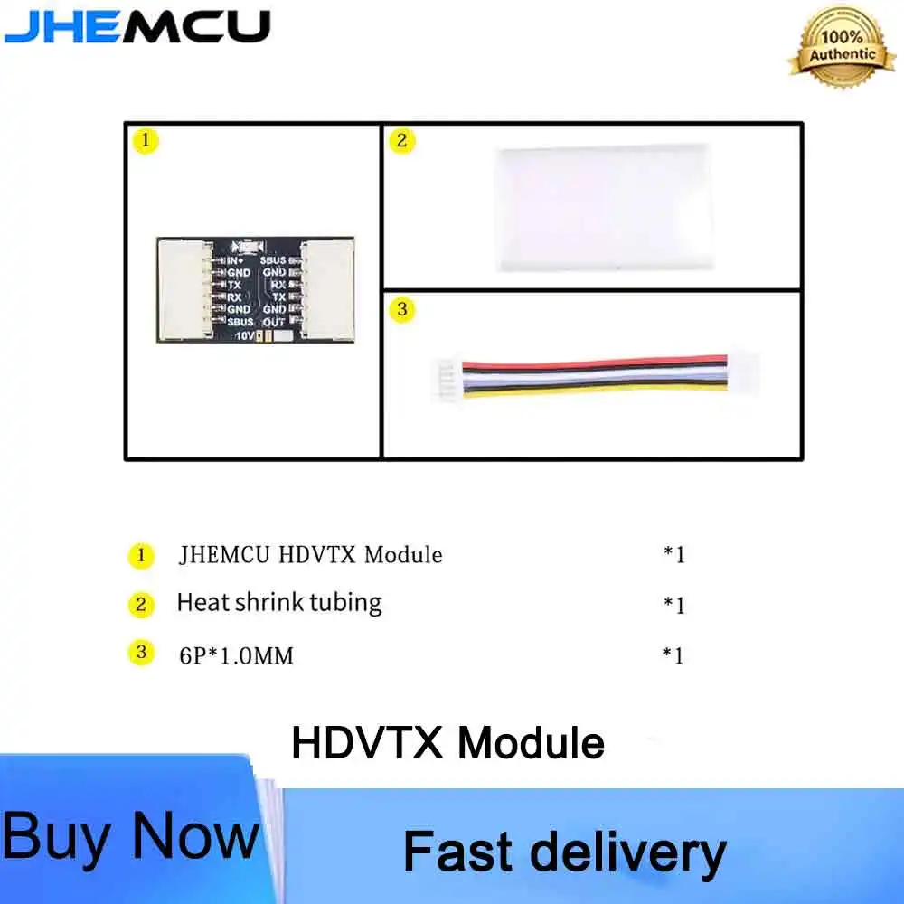 2PCS JHEMCU HDVTX Module for O3/ O4, 5V/ 10V Step-down Module Reduces The Input Voltage of The Air End for FPV DIY Part