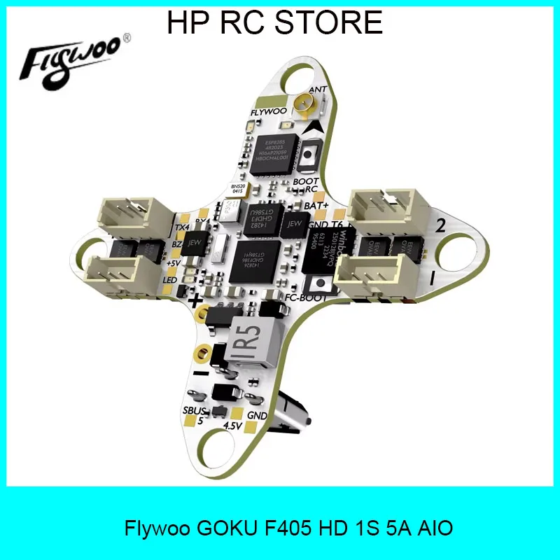 

Flywoo GOKU F405 HD 1S 5A AIO FC - 2.6g, Ideal for Micro HD FPV Drones