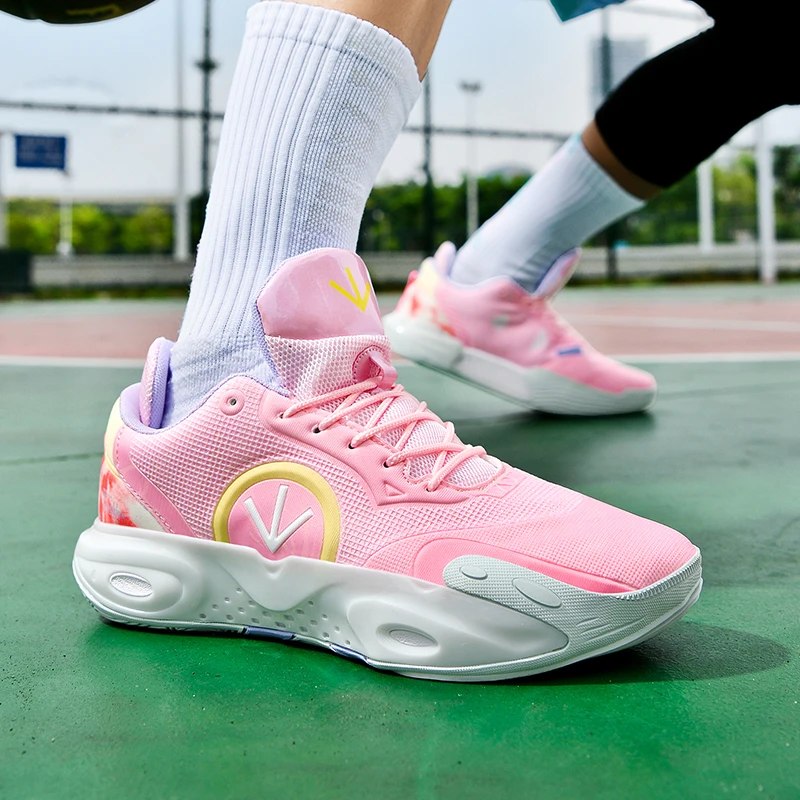 Unisex Basketball Shoes High Quality Fashion Comfortable Breathable Shock-absorbing Training Field Basketball Boots for Men