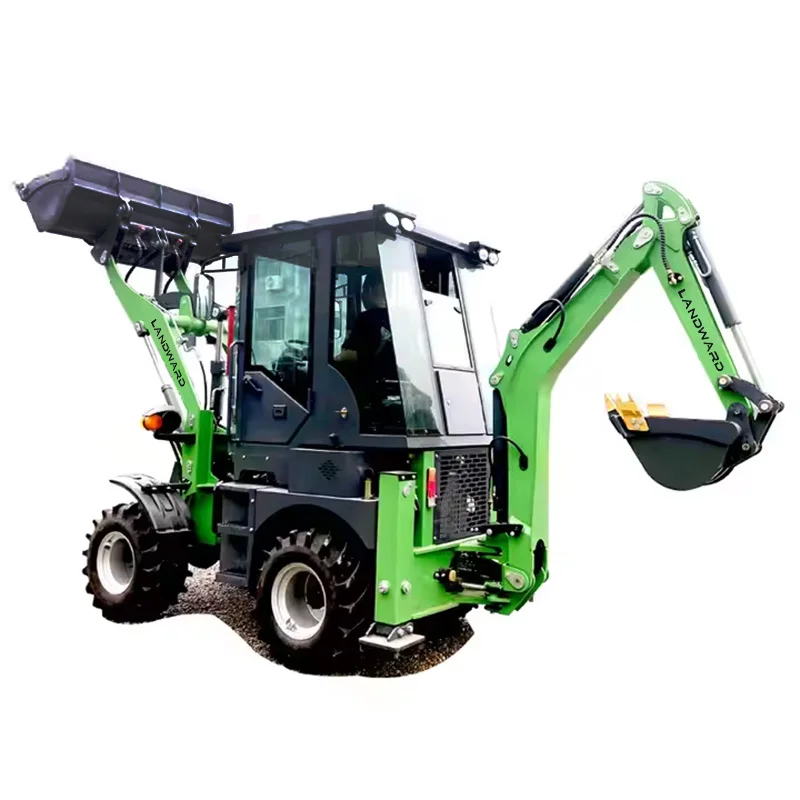 All Terrain High Horsepower Backhoe Excavator Multi-Function 4WD Off-Road Loading Tractor Backhoe Loader EPA/Euro 5 Customized