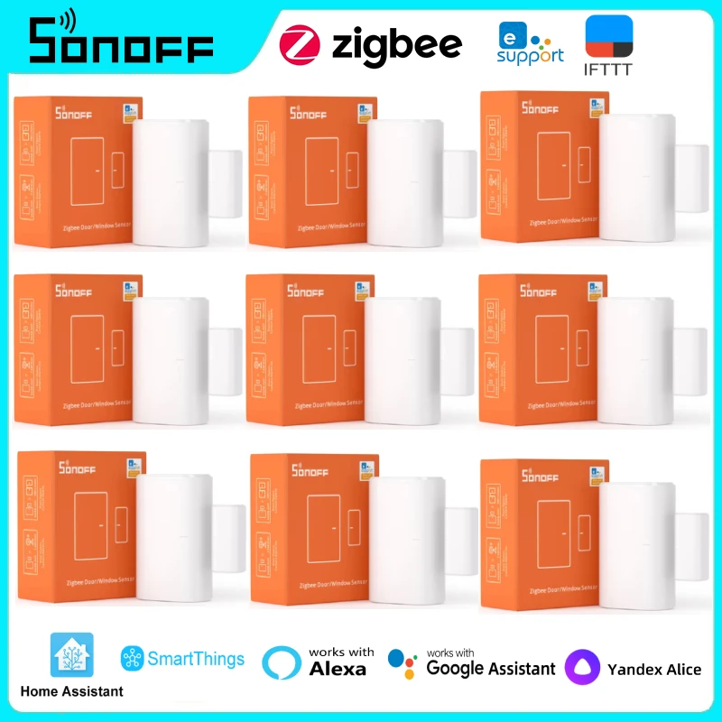 SONOFF SNZB-04P Zigbee Door Window Sensor Local Smart Scene Linkage Tamper Alert Smart Home Security Via Alexa Google Home Alice