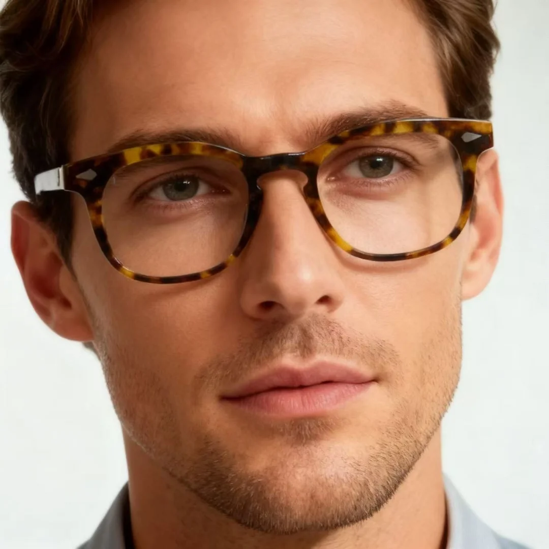 

Acetate Glasses Frame Men New Round Brand Designer Eyeglasses for Woman Good Quality Handmade Spectacles Eyewear
