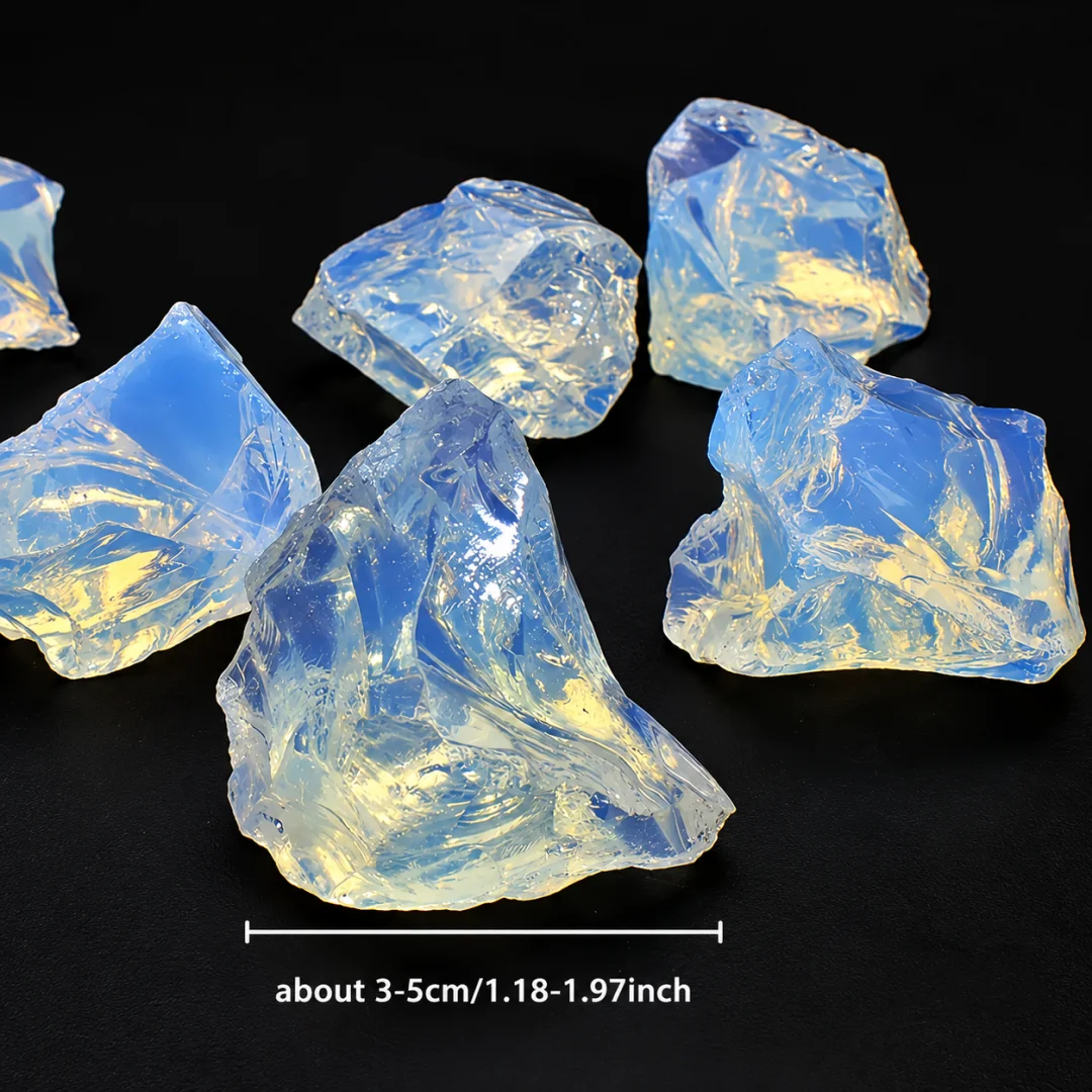 45/115/195g Raw Opalite, Rough Opalite Crystal, Artificial pretty glass, Interior decoration stone