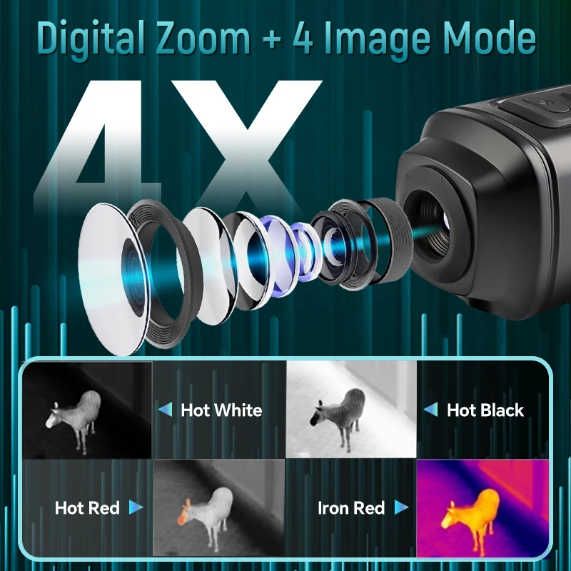 DALI-cámara térmica de mano para caza, Monocular de visión nocturna infrarroja, S243 Pro, S252