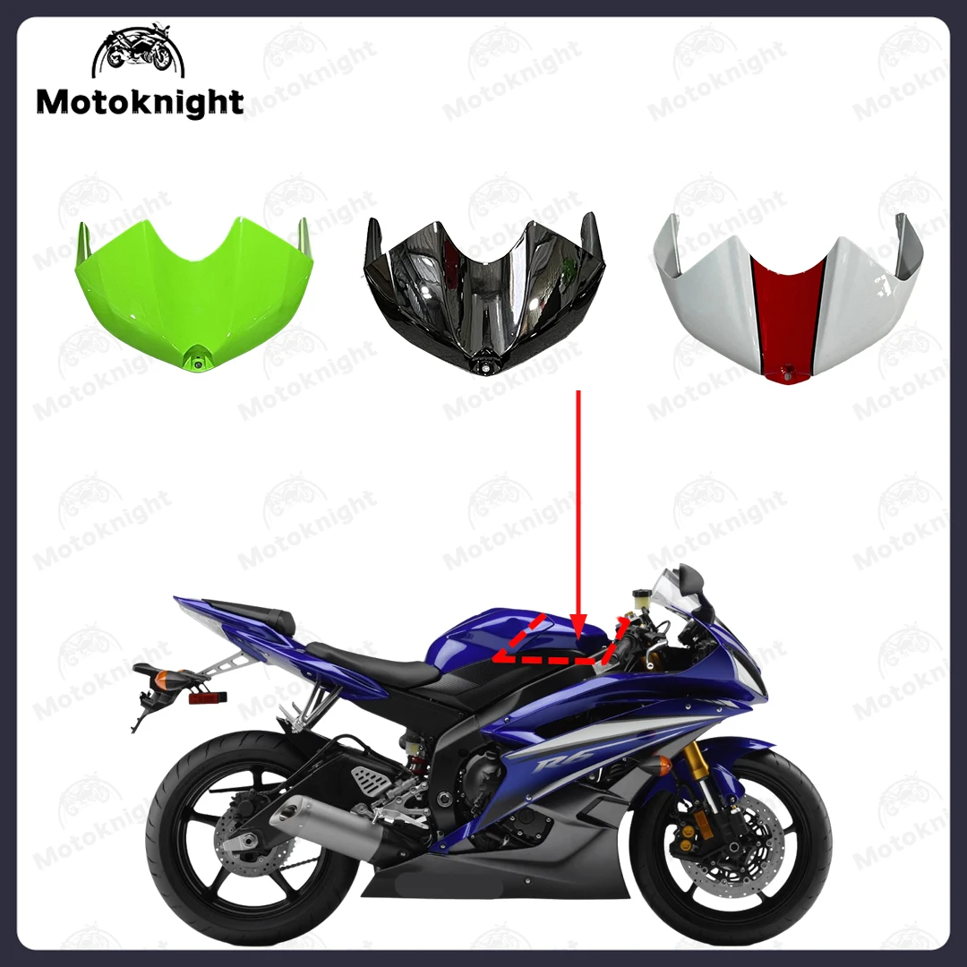 

Kits Fit For Yamaha YZF-R6 2008 2009 2010 2011 2012 2013 2014 2015 2016 Fuel Tank Front Cover Motorcycle Fairing Kit ABS Plastic