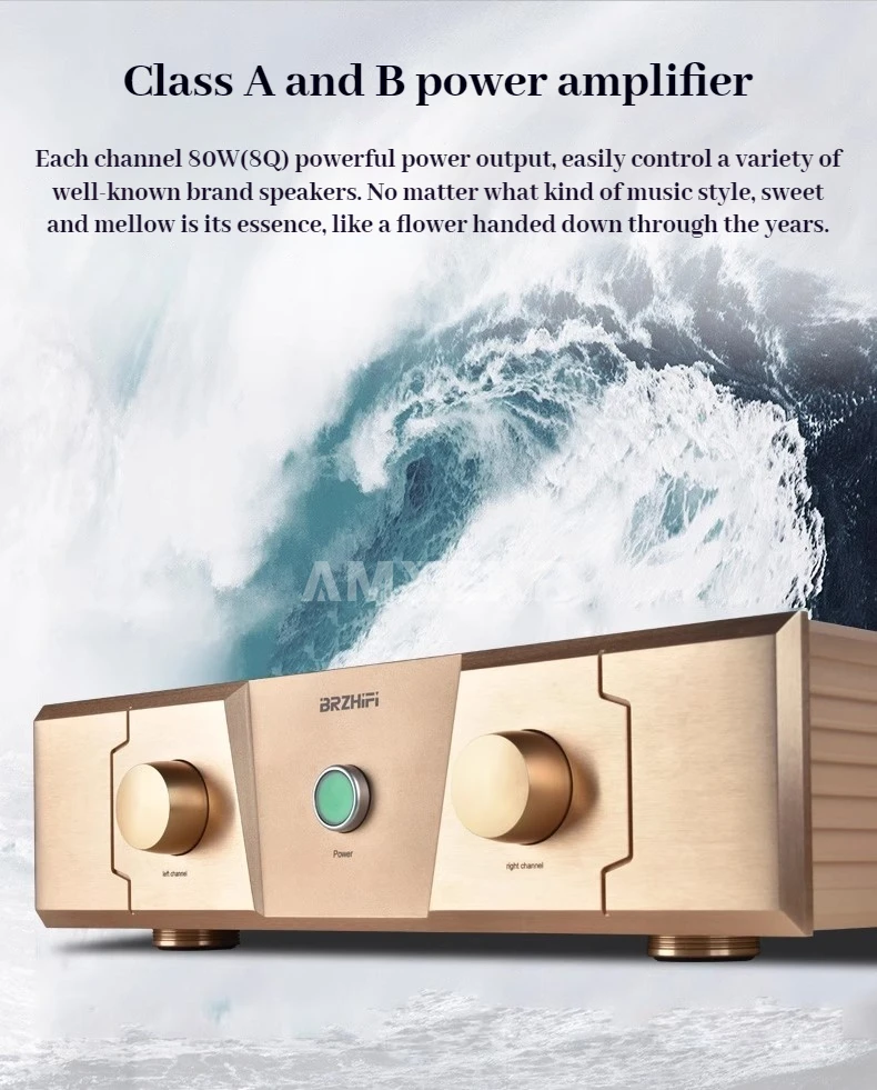 Усилитель мощности AMXEKR Direct FM акустика FM300A Gold Edition HiFi 80 Вт * 2 8 Ом 150 Вт * 2 4 Ом