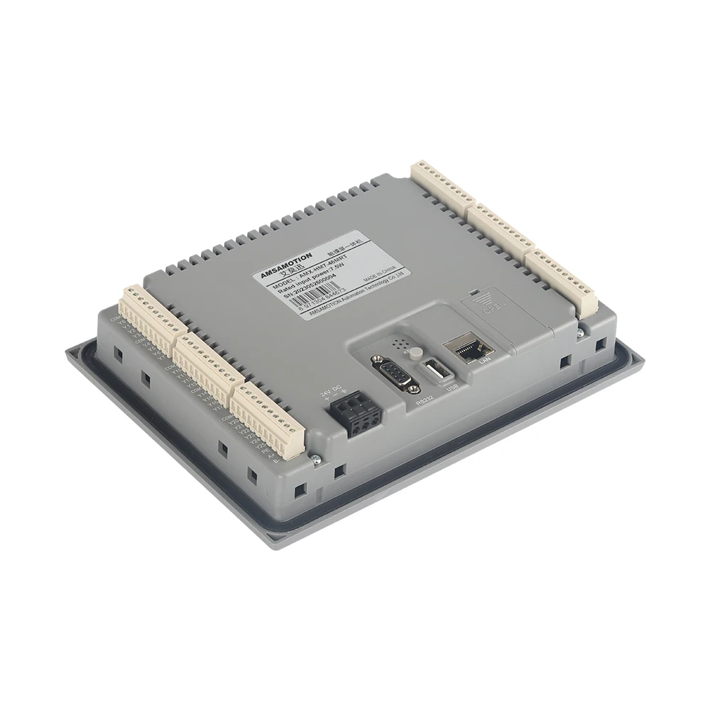 AMX-HM7-46MRT/46MR 7'' Inch HMI+FX3U PLC All-in-One Machine Controller Ethernet Monitor 24DI 22DO Touch Screen 2RS485 1USB