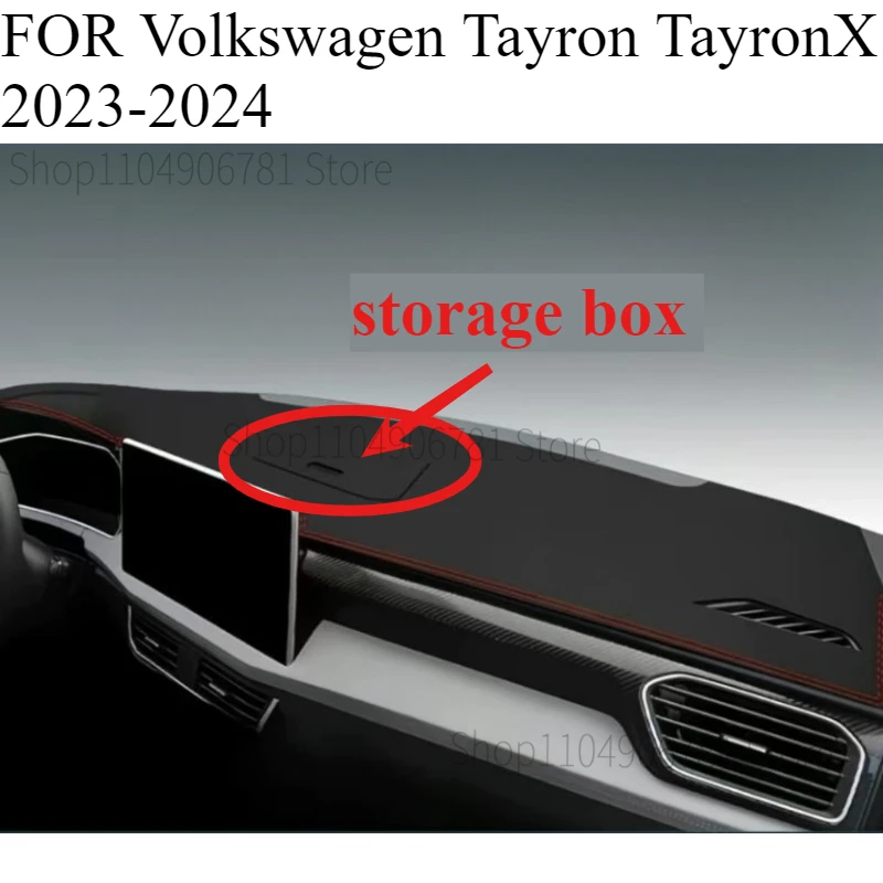 FOR Volkswagen Tayron TayronX 2023-2024 Car Dash Mat Dashmat Dashboard Mat Cover Sun Shade Dash Board Cover Carpet Accessories