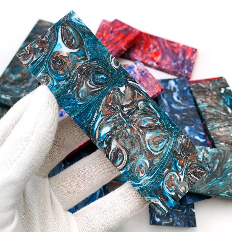1pieces C-Tek Material for DIY Knife Handle Material Plate Resin Compound Material Pattern Handle Material120X40X8MM 120x260x8mm