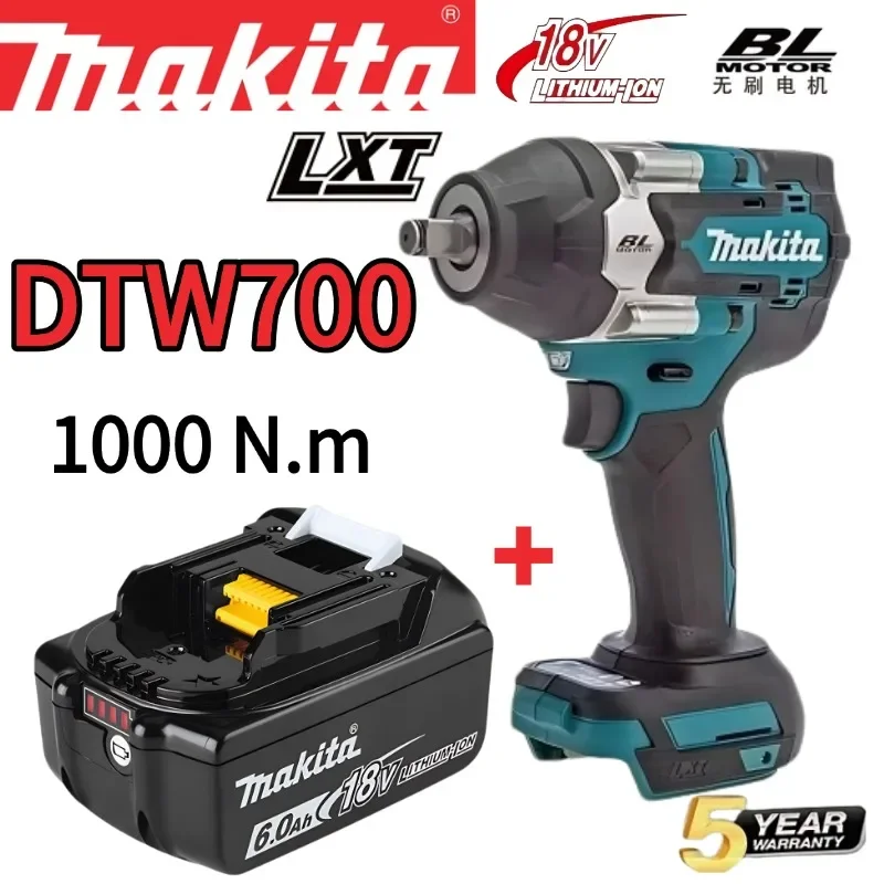 

❖♩♪Original Makita DTW700 18V Brushless Impact Wrench Bare Unit 1/2" Square Drive Cordless Lithium Ion Tool Repair, Screwdrive