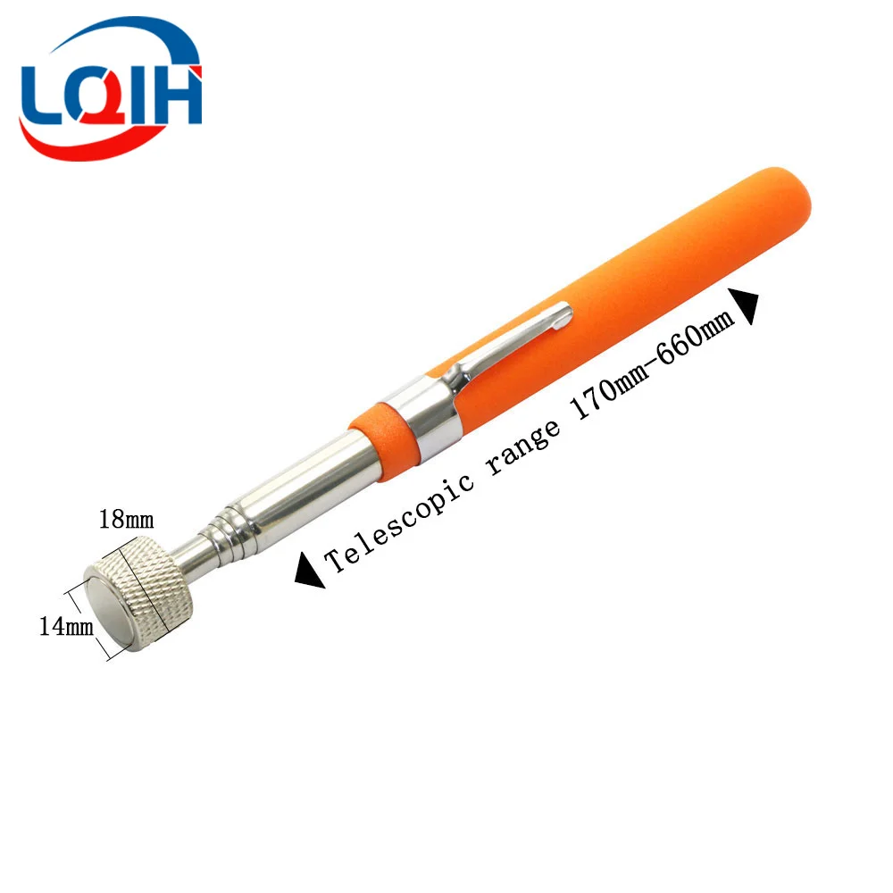 Tragbarer Mini-Teleskop-Magnet-Magnetstift, praktisches Werkzeug, Kapazität zum Aufnehmen von Muttern, Bolzen, ausziehbarer Tonabnehmerstab – Detail 11