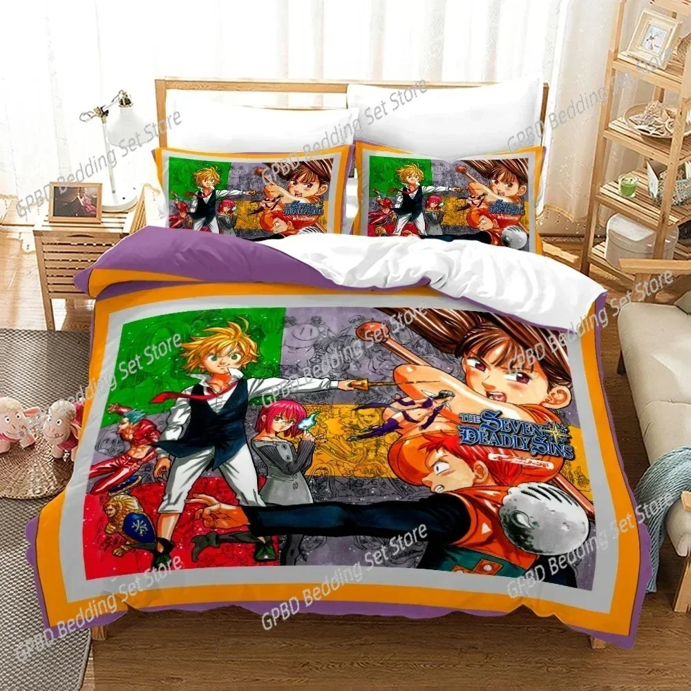 

The Seven Deadly Sins 3D NEW Duvet Cover Pillowcase Bedding Set Adult Boy Girl Bedroom Decoration Children Single Double Large