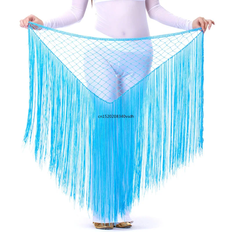 Mesh Tassel Belly Dance Belt para Feminino, Cadeia Cintura, Performance de Palco Acessórios Festival Vestido de Dança