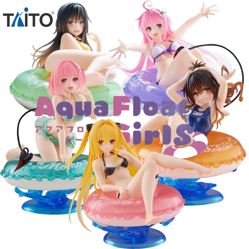 

TAiTO To Love-Ru Darkness Aqua Float Girls Yuuki Mikan Kotegawa Yui Momo Lala Golden Darkness Anime Action Figures Model Toy