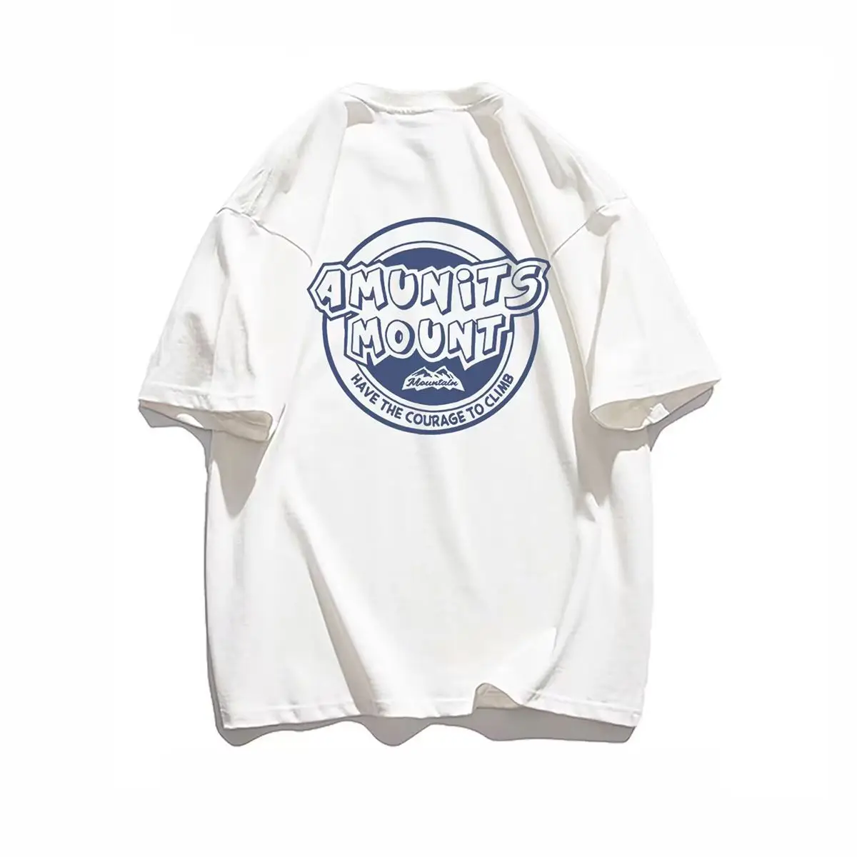 

amunits mount High-End Graphic Short-Sleeve T-Shirt - Unisex Oversized Casual Top, Heavyweight Cotton y2k tops graphic t shirts