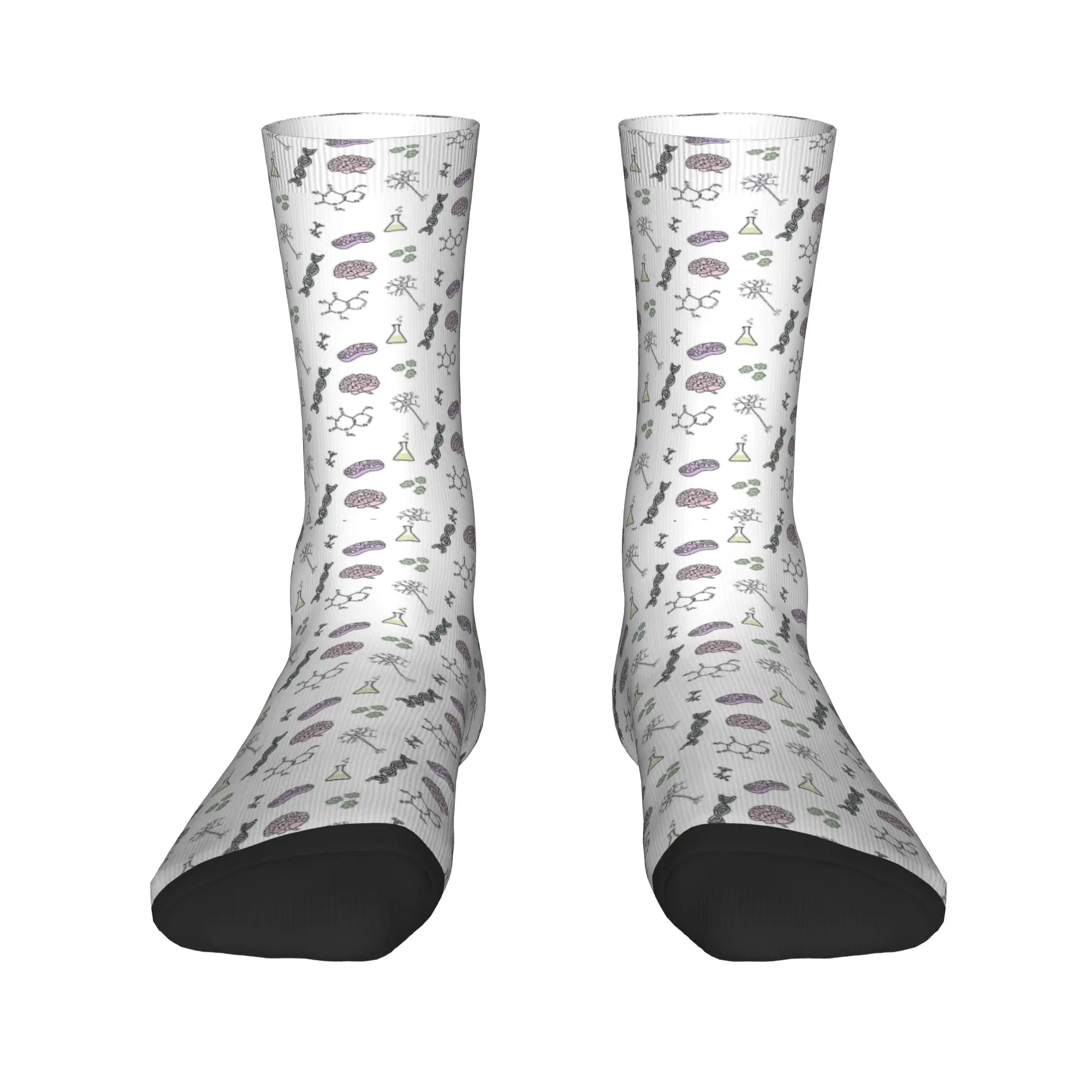 Couple Socks Custom Biology And Chemistry  Stockings Anti Sweat Soft Socks Spring Funny Design Outdoor Sports Socks