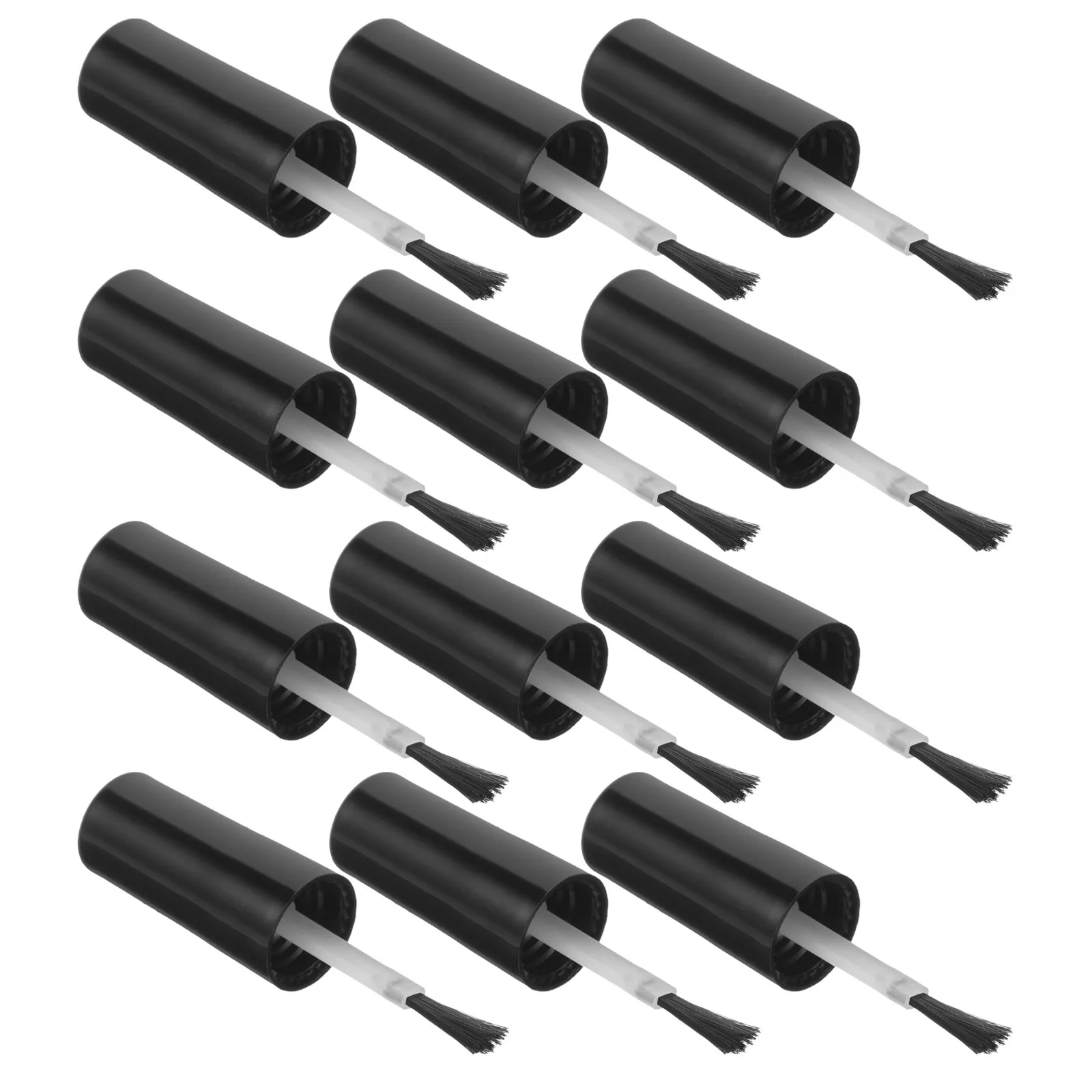 10Pcs Replacement Nail Polish Brush Set DIY Gel Polish Dip Powder Brushes Soft Bristles Even Application Nail Art Applicator Kit