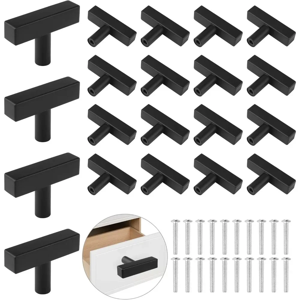 Schrankgriff, Küchentürknöpfe, Badezimmer, Schrank, Kleiderschrank, Schublade, Möbelbeschläge, quadratisch, Edelstahl