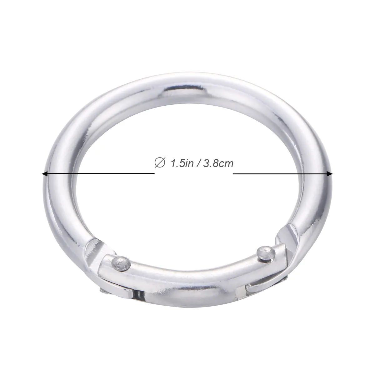 4Pcs Compact Aluminum Carabiner Hook Key Holder Surface Oxidation Technology Fade Resistant Wearproof Portable Key Hanger