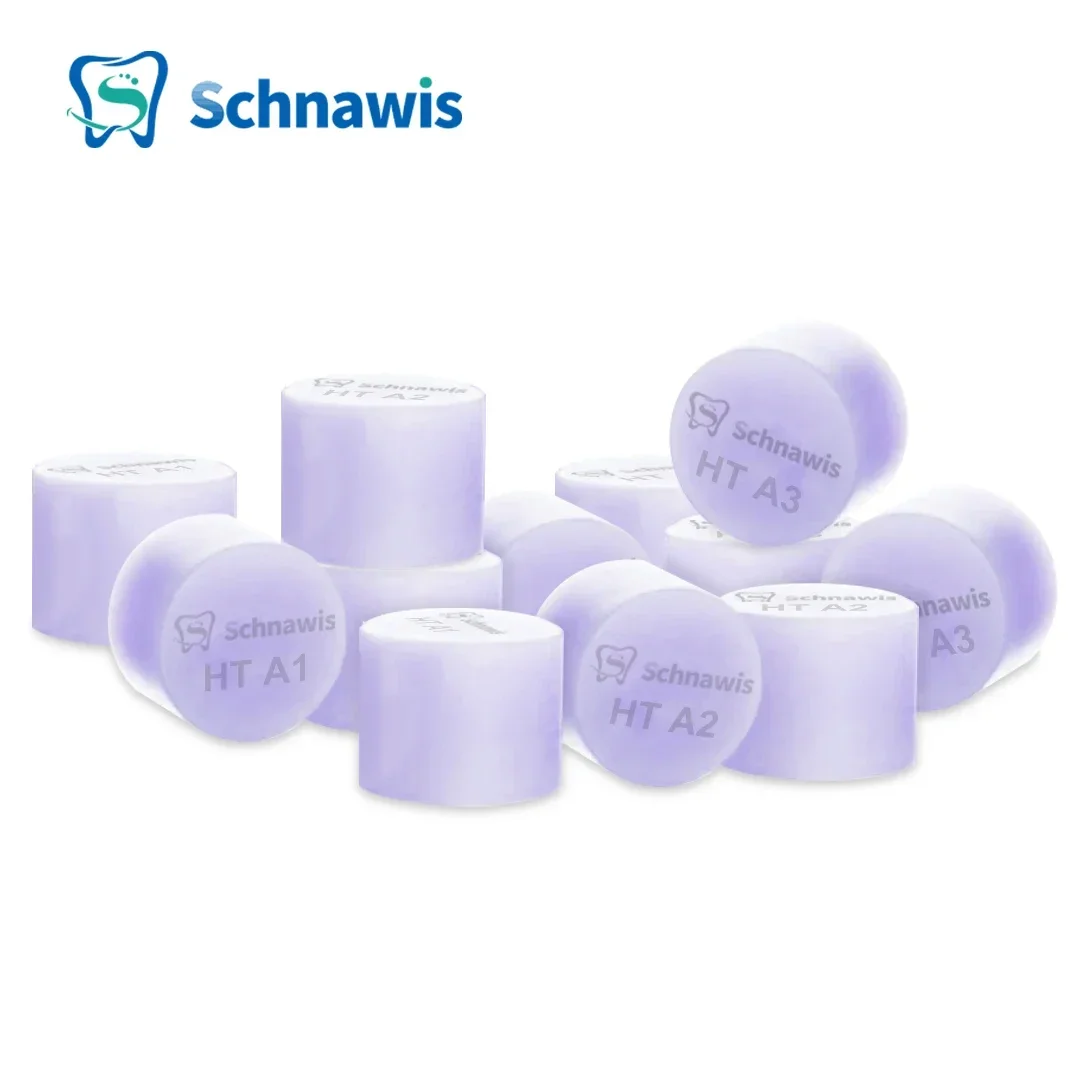 10Pcs/ Box Dental Purple Press Lithium Disilicate Tablets Dental Lab Glass Ceramic Ingots Blocks Pressing for dentistry Material