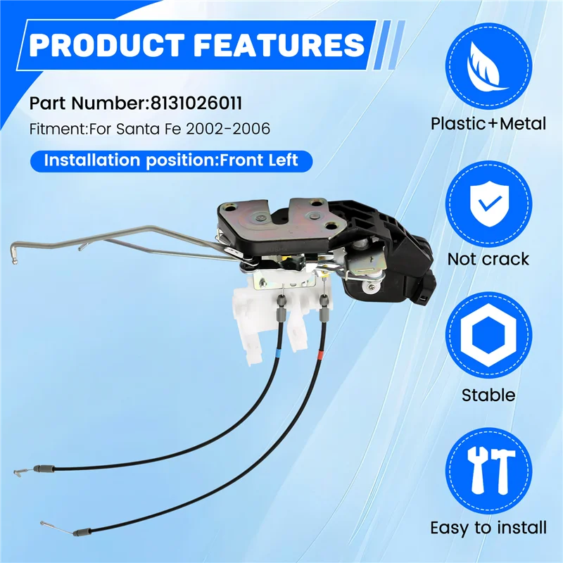 

Efficientt-8131026011 Front Left Door Lock Actuator For Hyundai Santa Fe 2002-2006