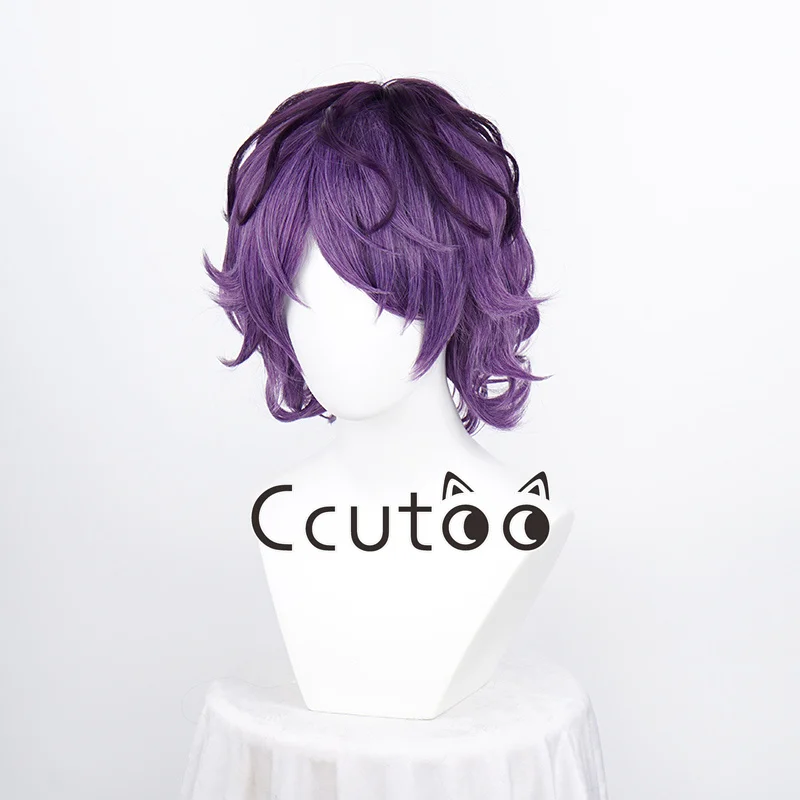 IB Garry Wigs Short Synthetic Hair Cosplay Anime Wigs Heat Resistant Halloween Party Wigs + Wig cap