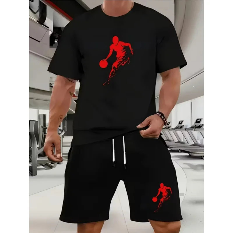 

Men'S Basketball Two-Piece Set-GraphicsTT-Shirt And Shorts，Designed For Basketball Players、Leisure、Spring And Summer Sportswear