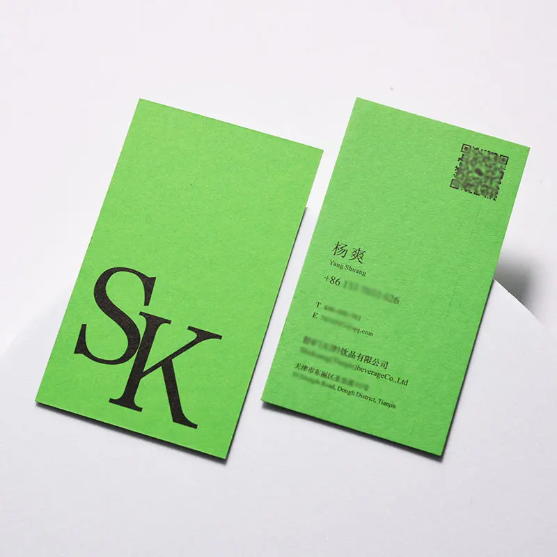 Kartu Nama Khusus Pencetakan dua sisi penuh warna Warna-warni Multi-warna dalam Sistem Warna Macaron Timbul Debossed