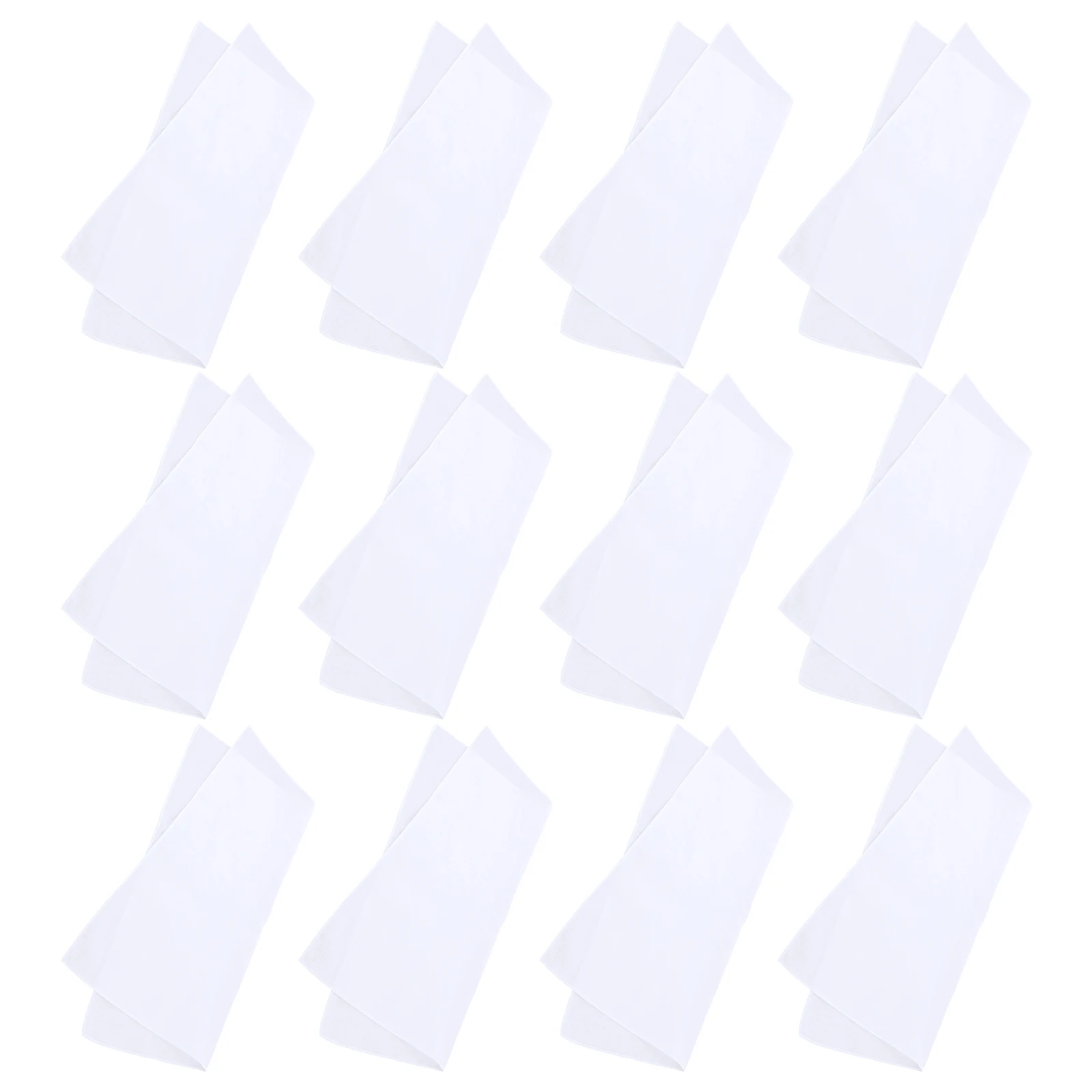 

12 Pcs Plain White Square Towels for Painting Drawing DIY Crafts Cotton Kerchief Art Supplies Handkerchief for Men and Women